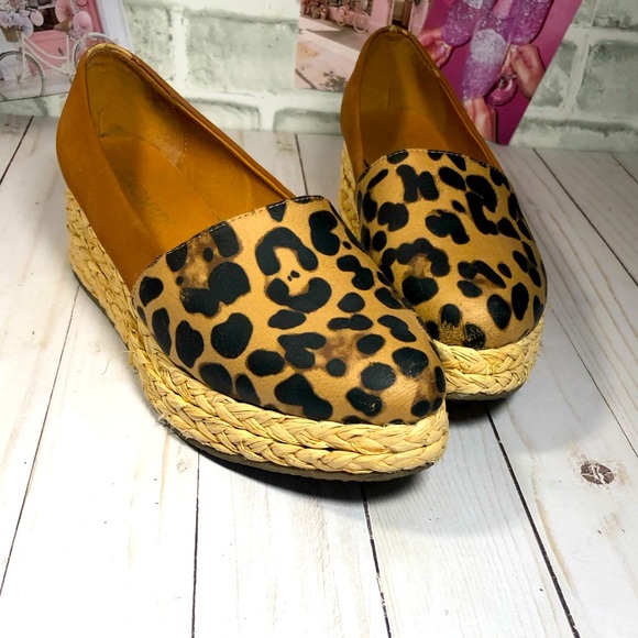Nomad Shoes - Nomad Brand - Leopard Print Espadrilles - Size 8